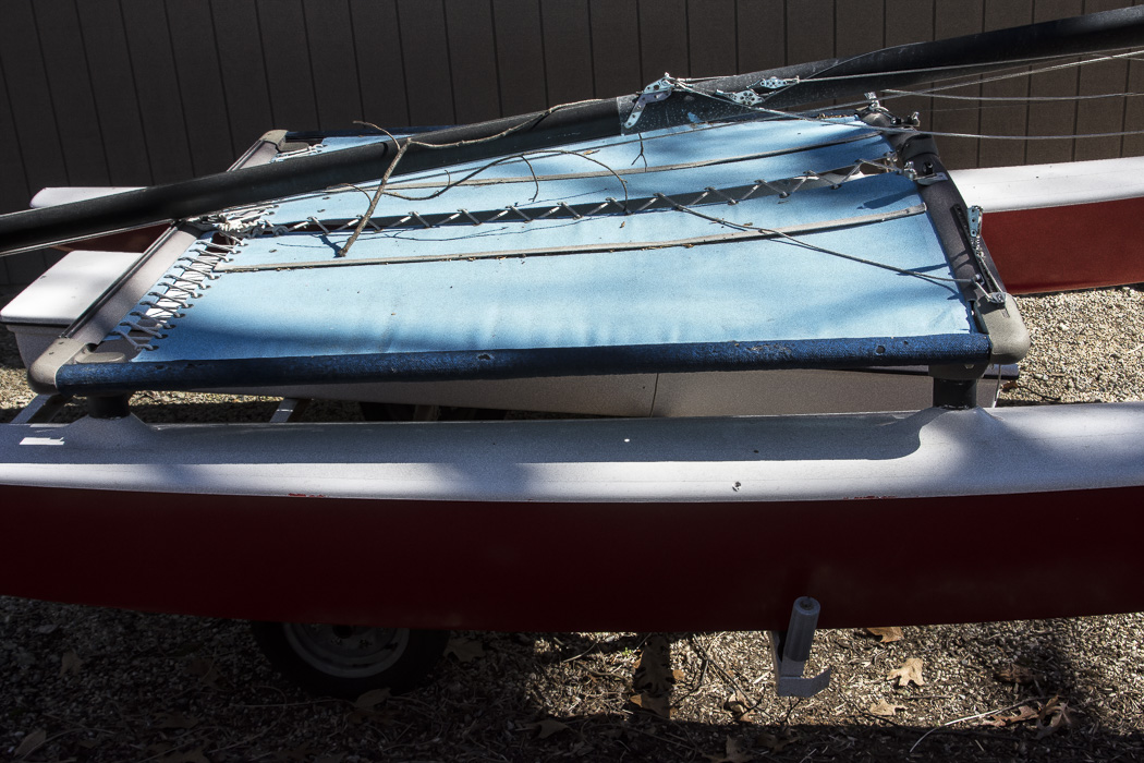 Hobie Catamaran, Trailer Hitch, and Portable Dolly