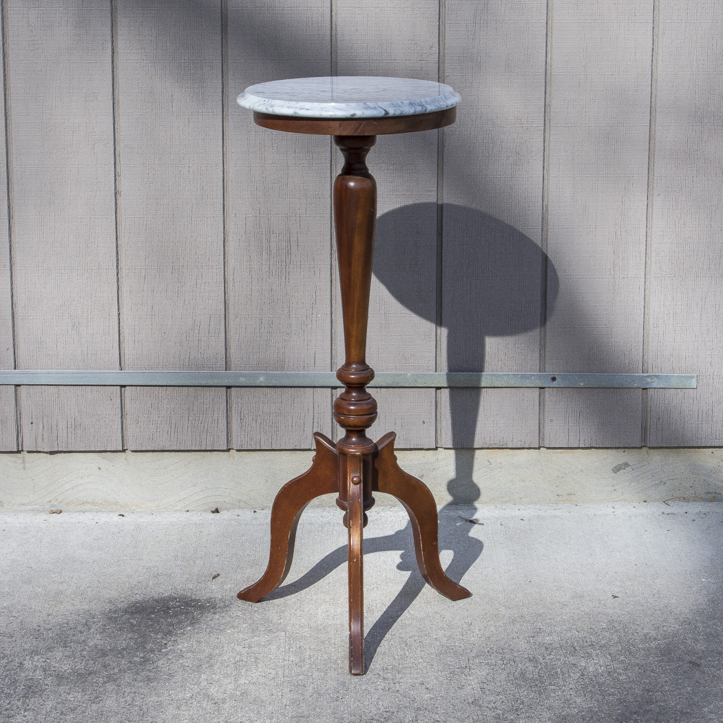 Marble Top Pedestal Stand