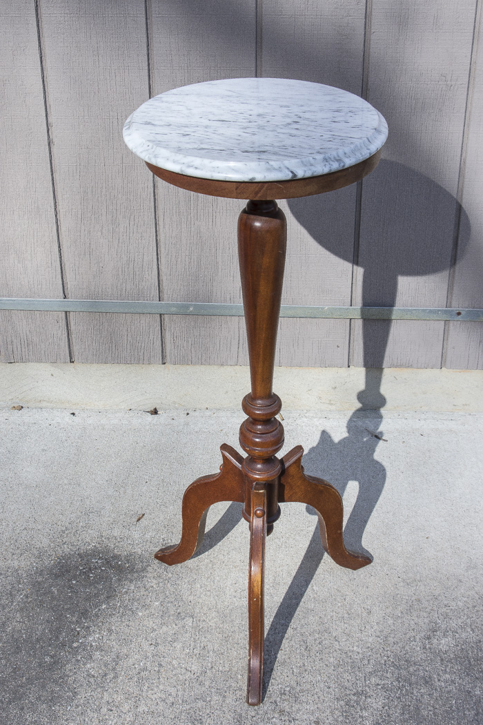 Marble Top Pedestal Stand