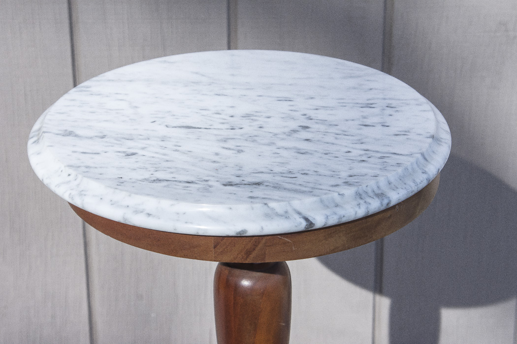 Marble Top Pedestal Stand