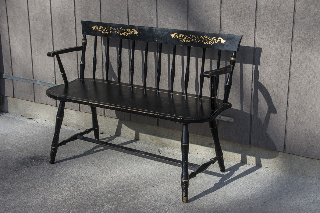 Vintage Wood Entry Bench