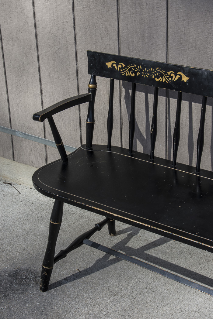 Vintage Wood Entry Bench