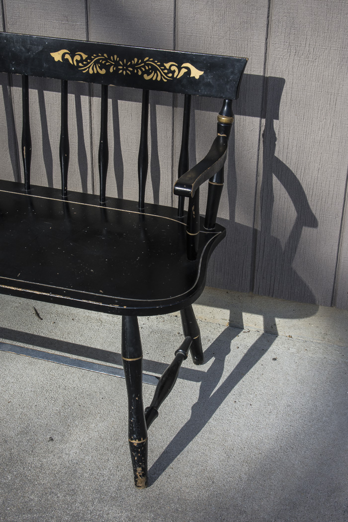 Vintage Wood Entry Bench