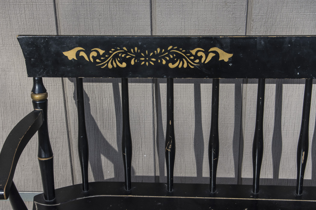 Vintage Wood Entry Bench