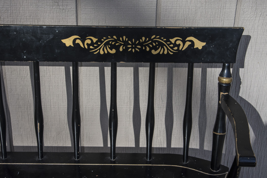 Vintage Wood Entry Bench