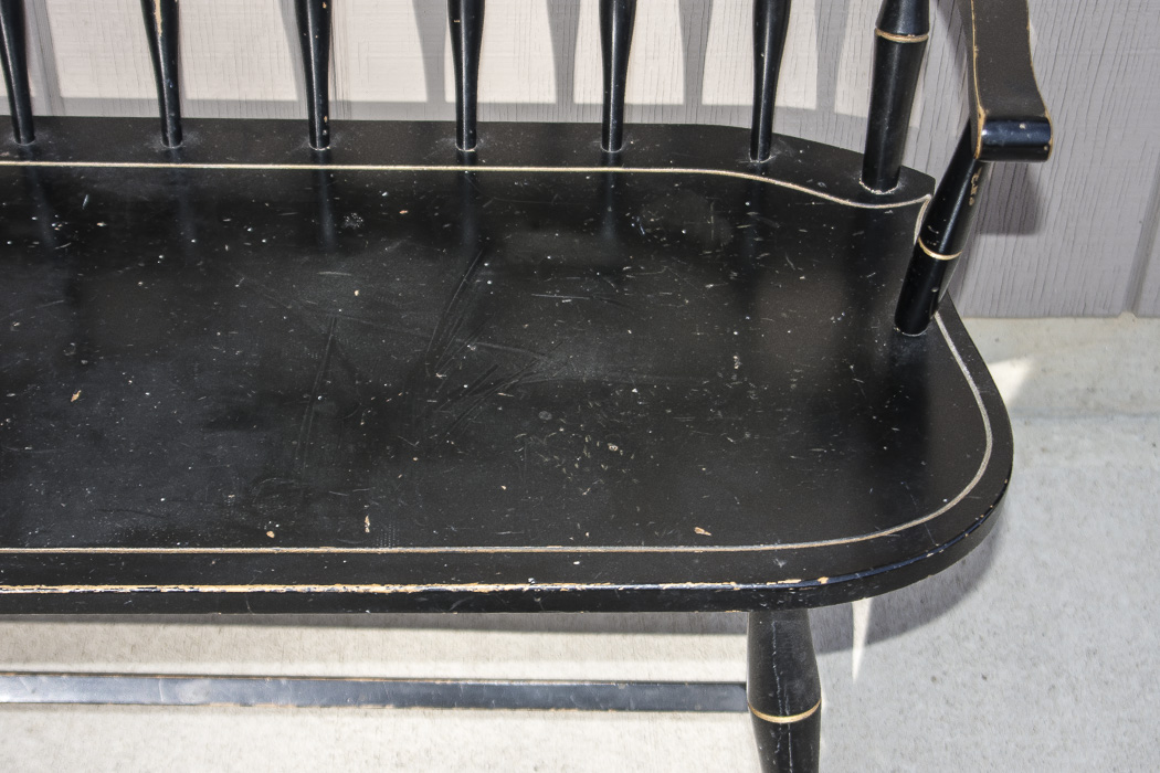 Vintage Wood Entry Bench