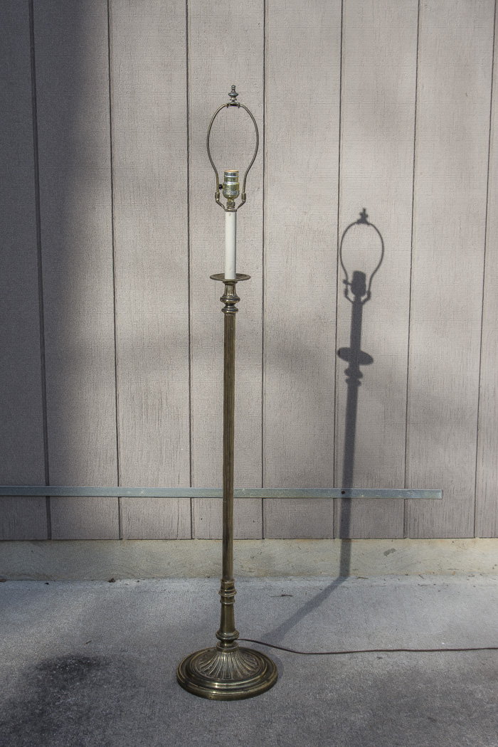 Brass-Tone Floor Lamp