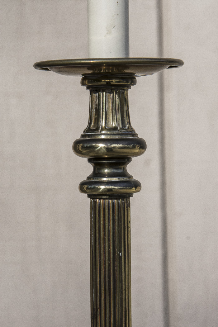 Brass-Tone Floor Lamp