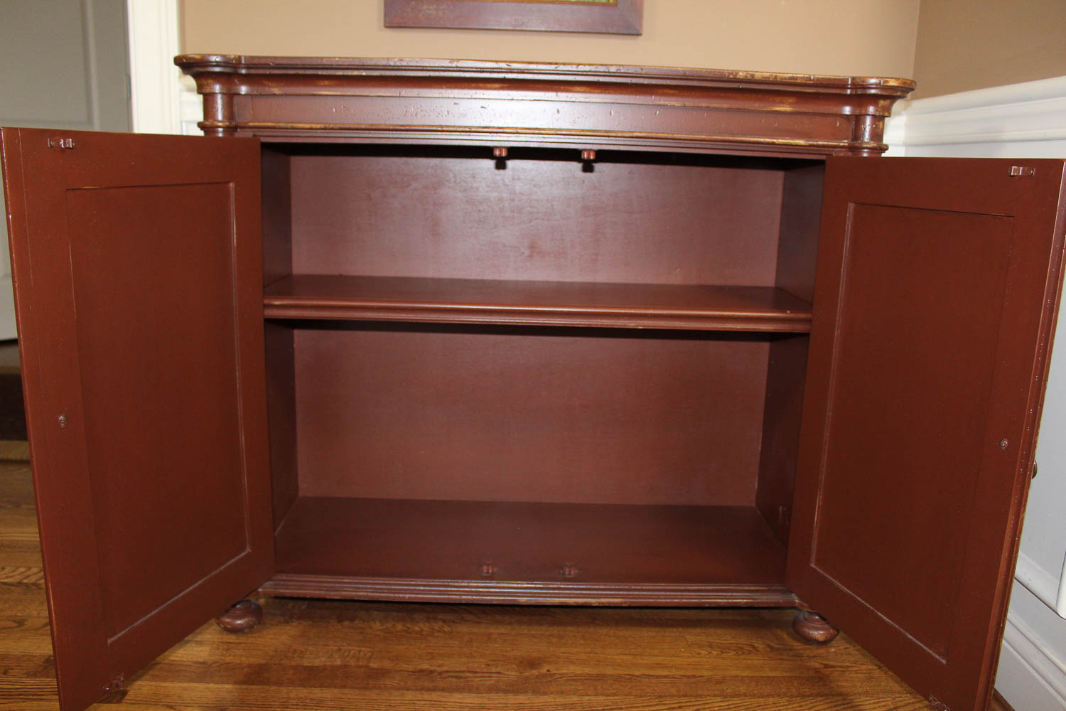 Painted Entryway / Bar Cabinet