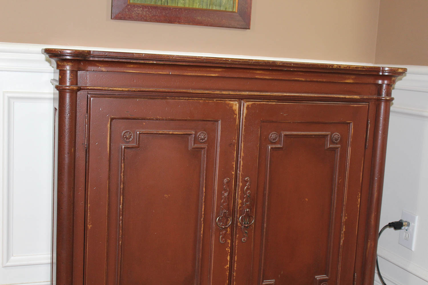 Painted Entryway / Bar Cabinet