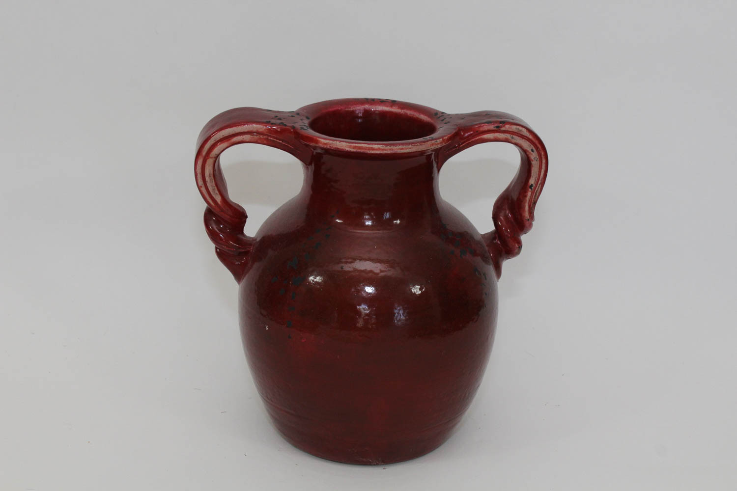 Pairing of Large Clay Pots with Antiqued Glazing