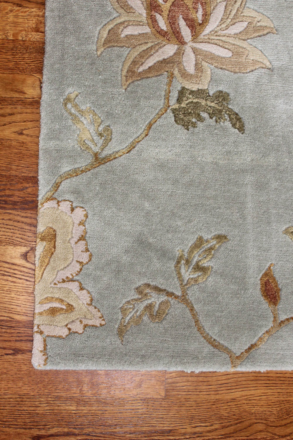 Handwoven Wool Art Silk Area Rug From India