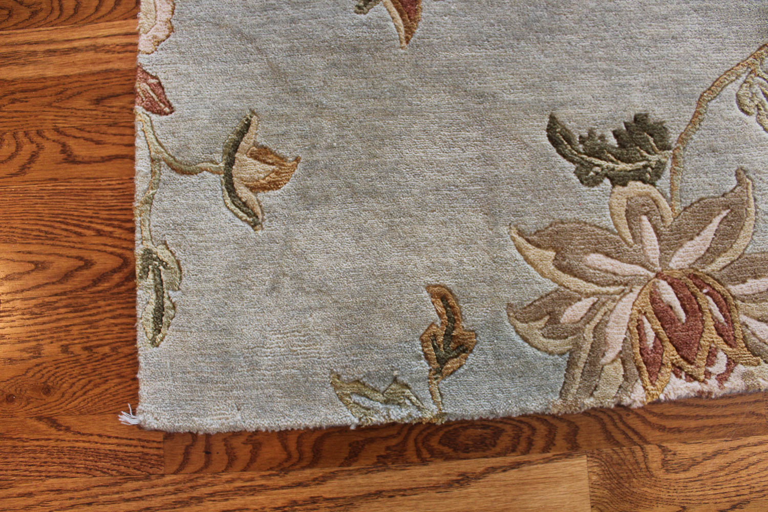 Handwoven Wool Art Silk Area Rug From India