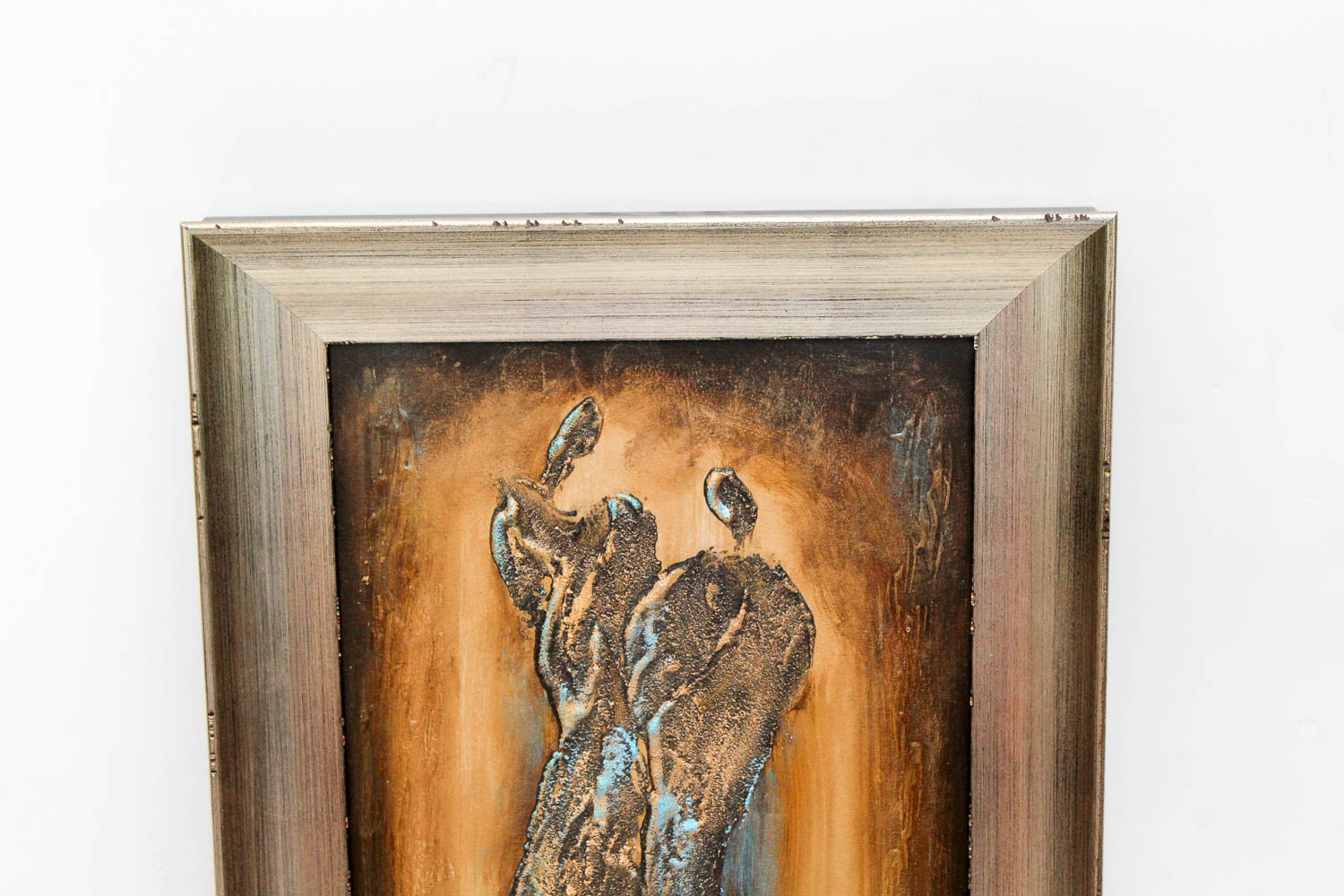 Irena Russkol Mixed Media Impasto Figural Abstract Painting