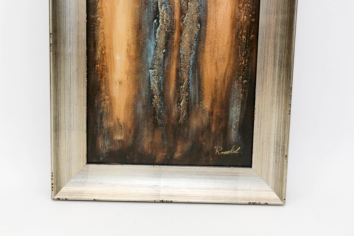 Irena Russkol Mixed Media Impasto Figural Abstract Painting