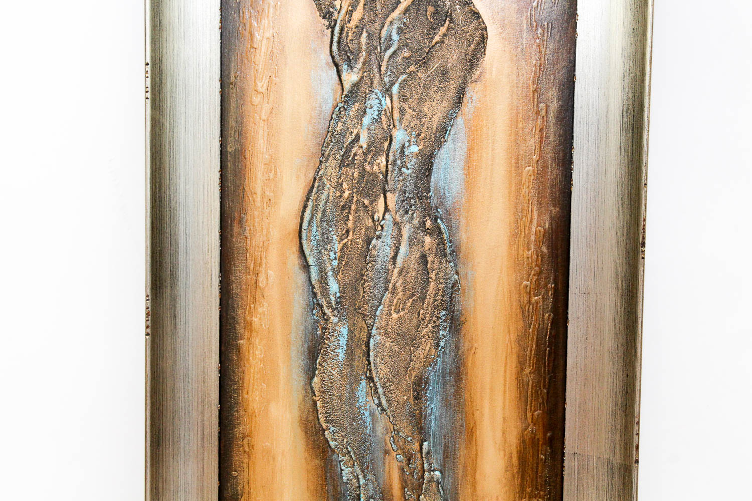 Irena Russkol Mixed Media Impasto Figural Abstract Painting