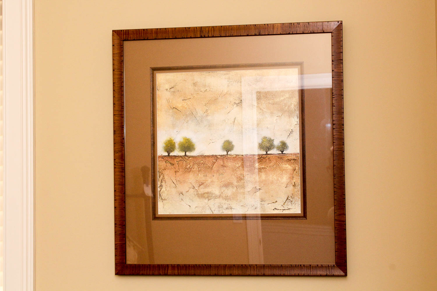 Pairing of Davenport Mixed Media Impasto Landscapes