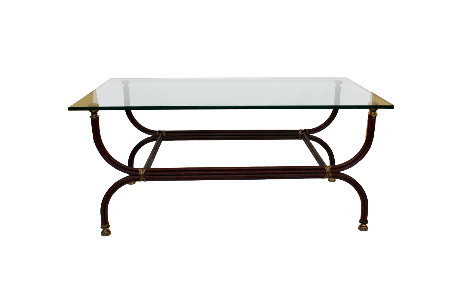 Hart Glass-Top Cocktail Table