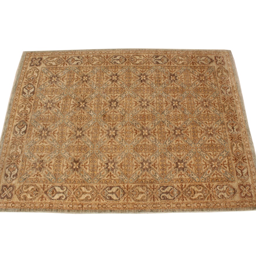 Handwoven Wool Area Rug From Pakistan