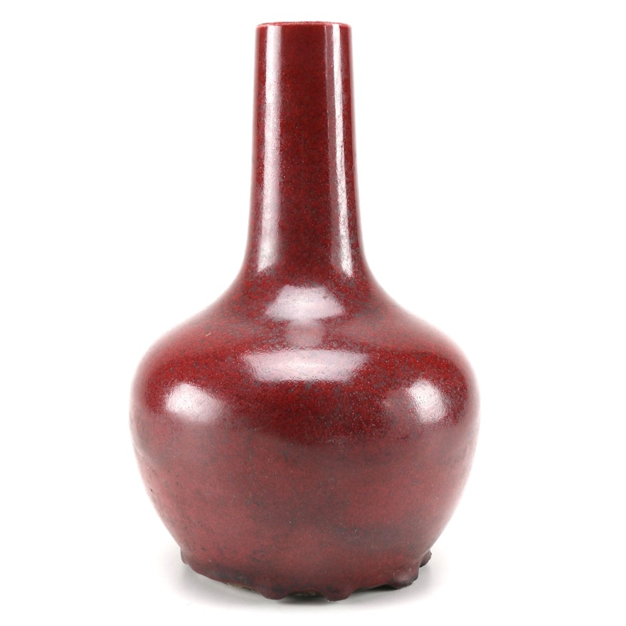 Chinese Sang de Boeuf-Style Porcelain Vase