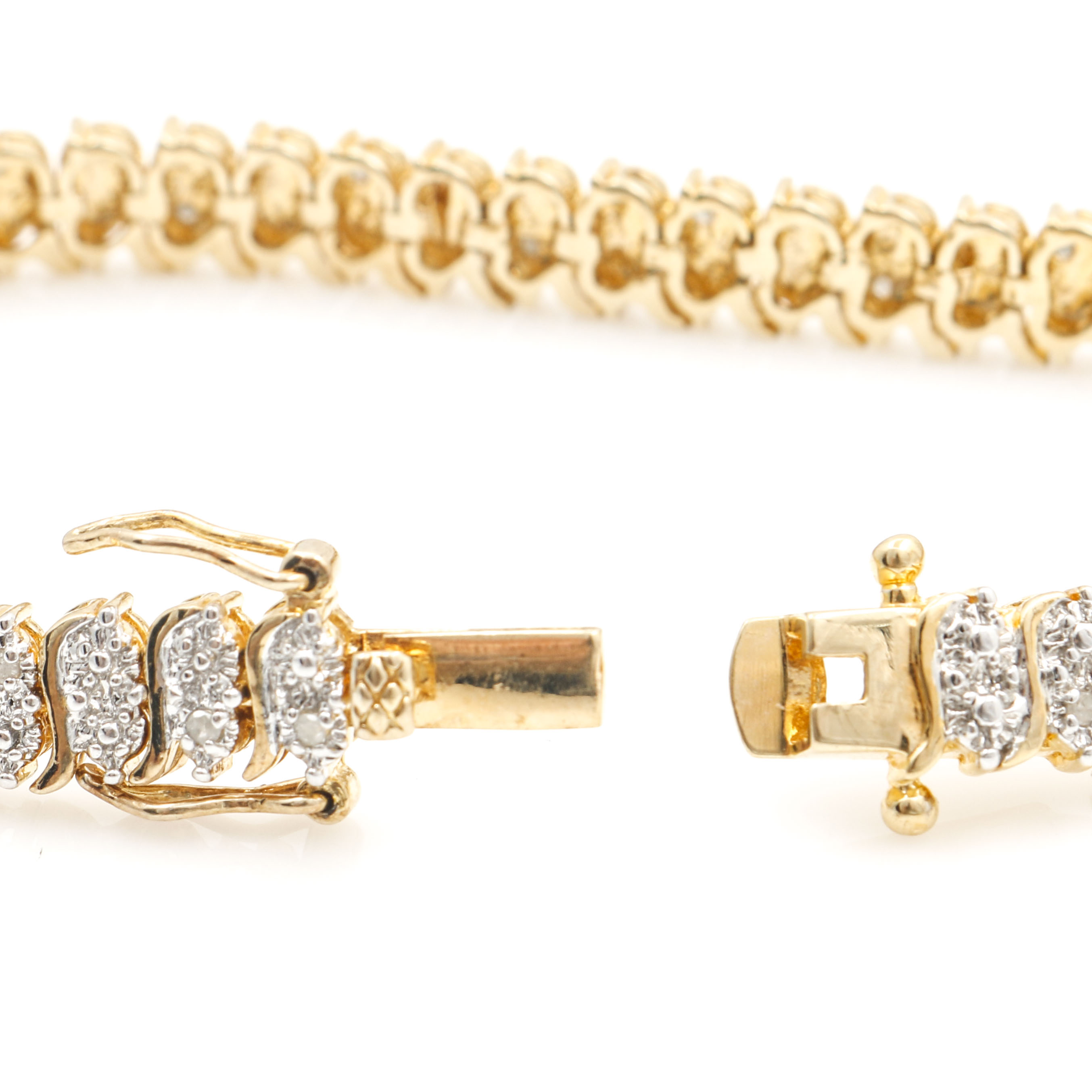 Sterling Silver Diamond and Gemstone Bracelets