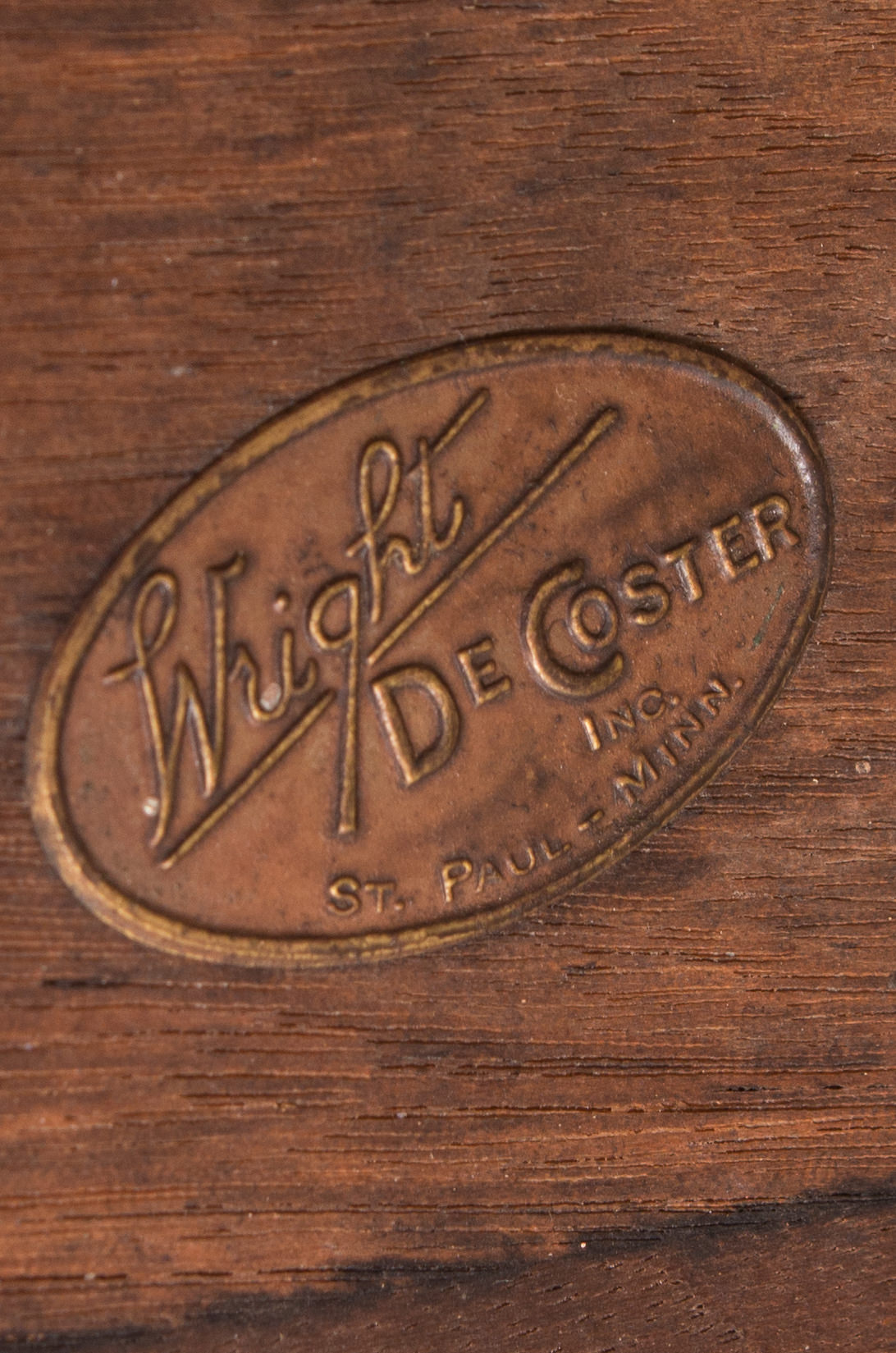 Vintage Pedestal Side Table by Wright De Coster