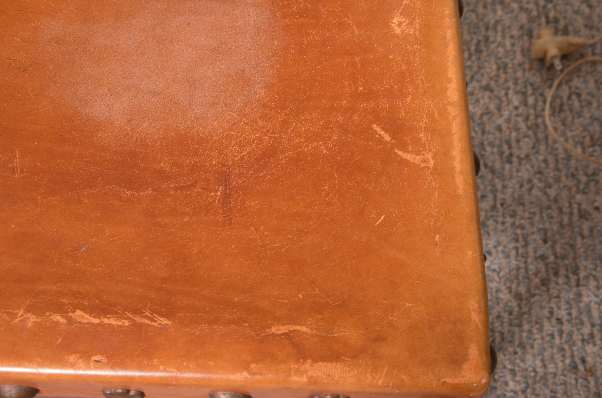 Spanish Colonial Style Leather Side Chairs