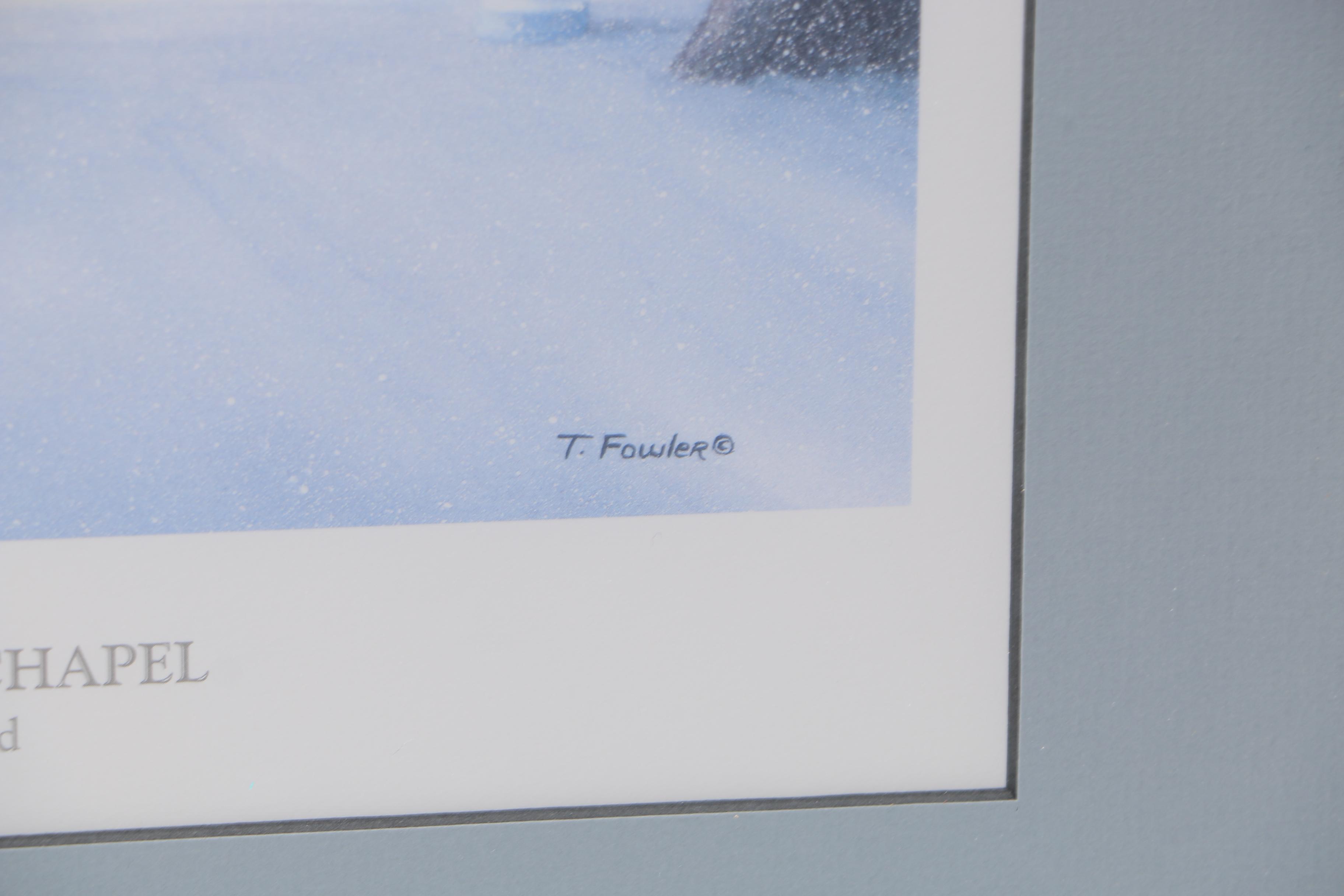 Terri Fowler Limited Edition Offset Lithograph "Naval Academy Chapel"