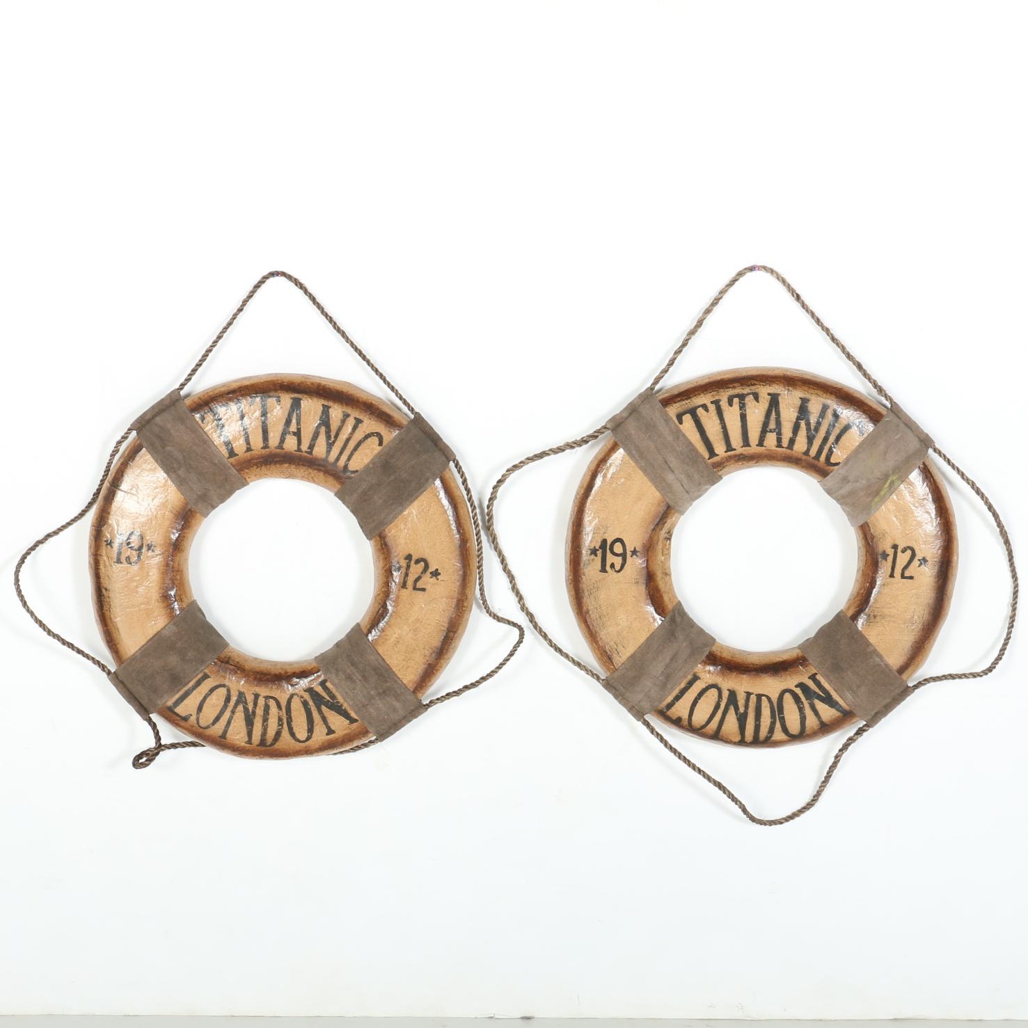 Faux Titanic Life Preserver Decor