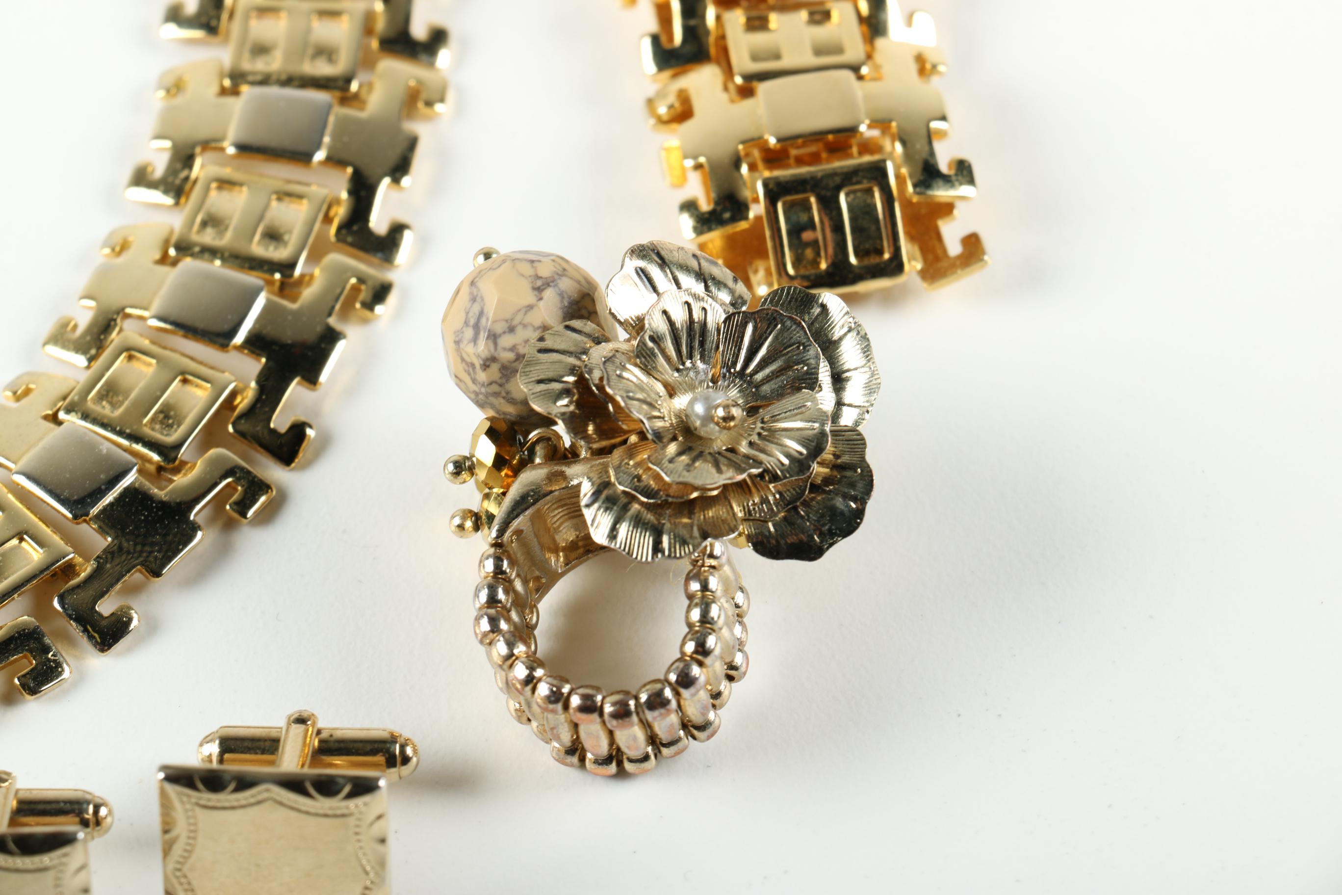 Gold Toned Accent Jewelry Assortment