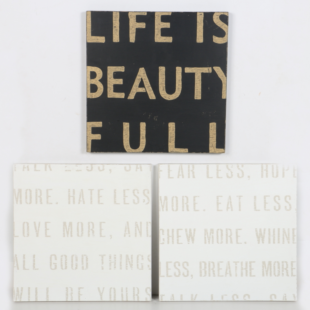 Sugarboo Designs Giclee Prints on Panel of Text Art