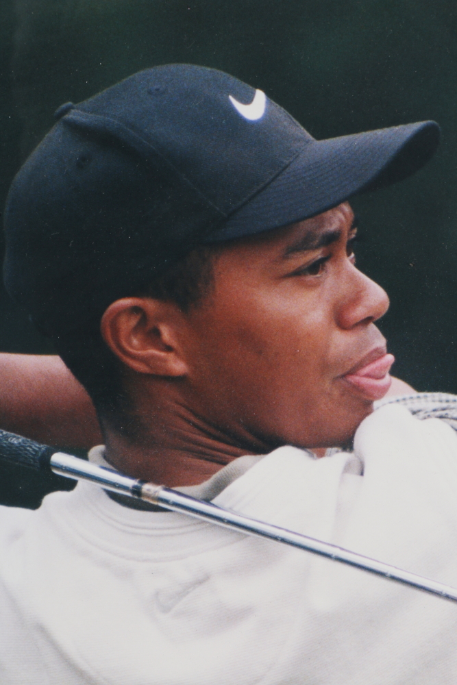 Framed Lithograph of Tiger Woods
