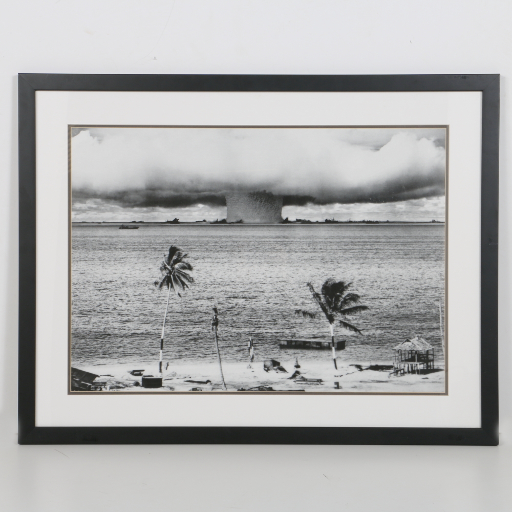Offset Lithograph After Photo of Bikini Atoll Test