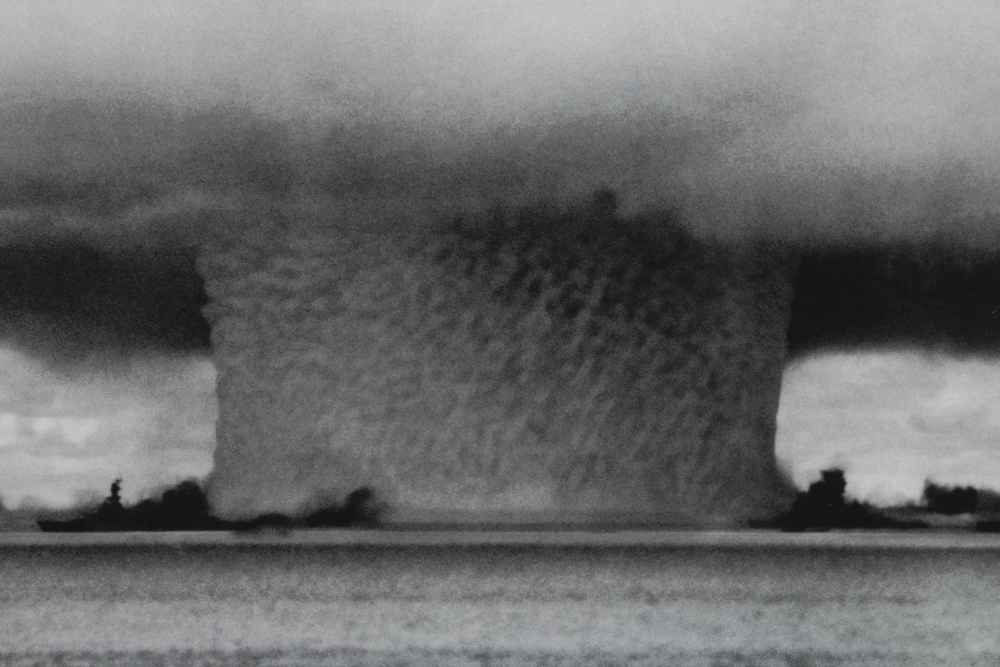 Offset Lithograph After Photo of Bikini Atoll Test