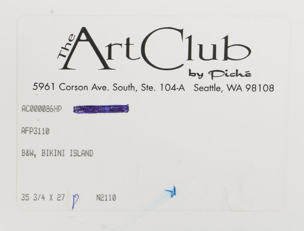 Offset Lithograph After Photo of Bikini Atoll Test