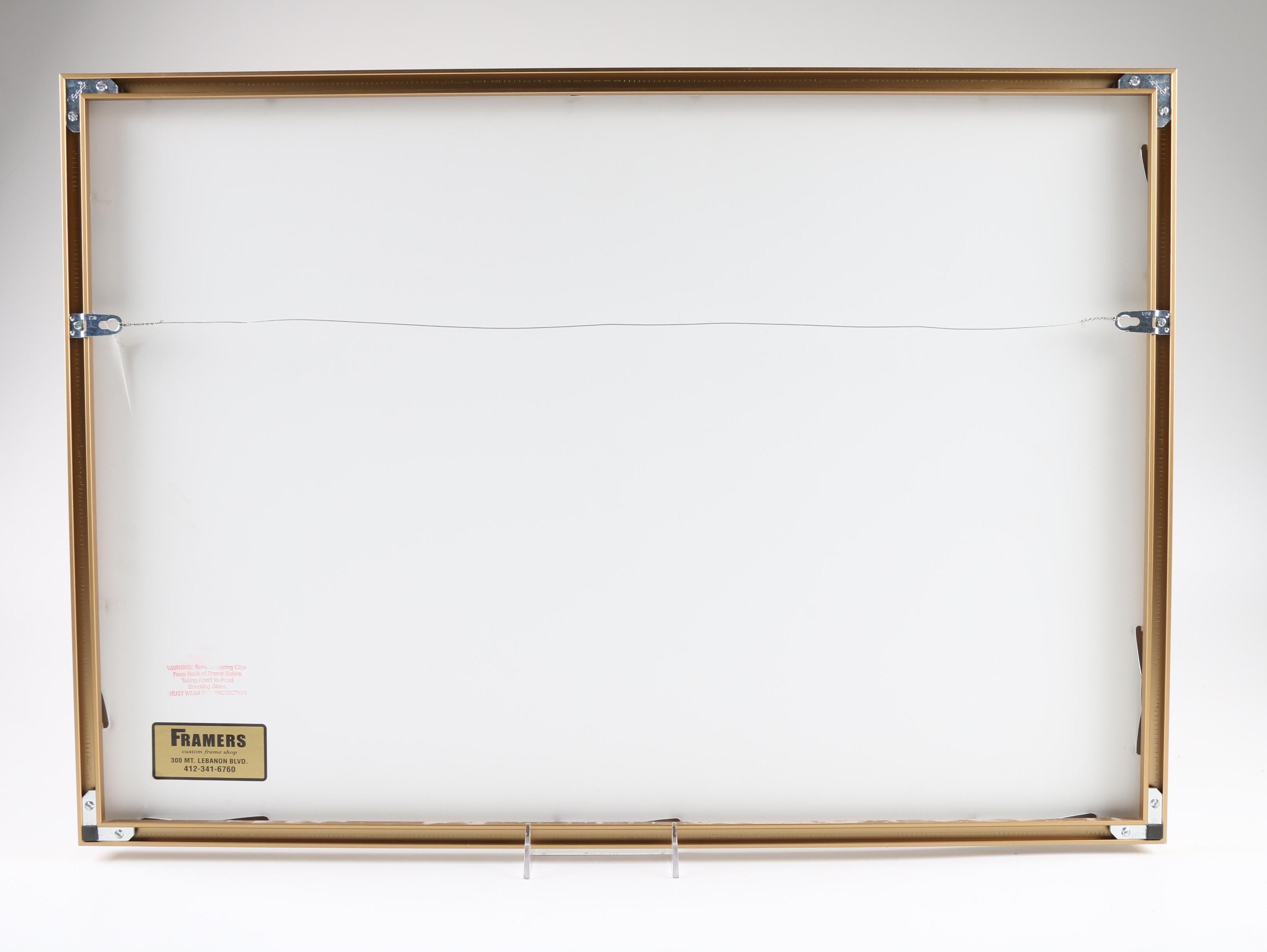 Oil on Canvas of Gondolas in Venice