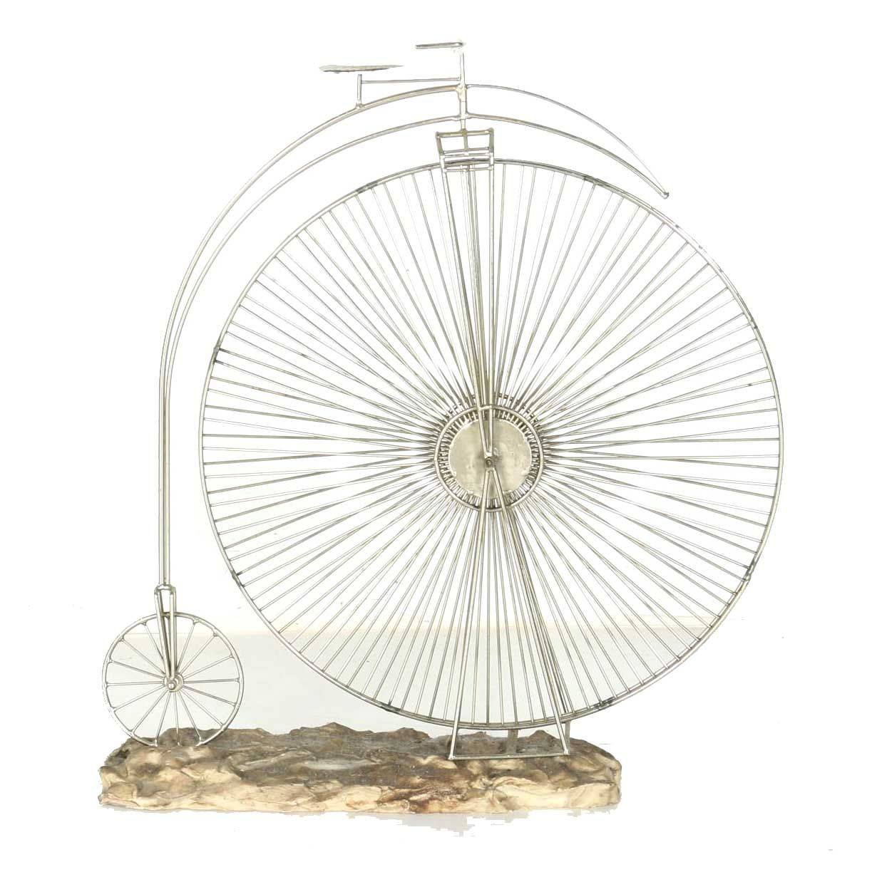 Metal Penny Farthing Bicycle Sculpture