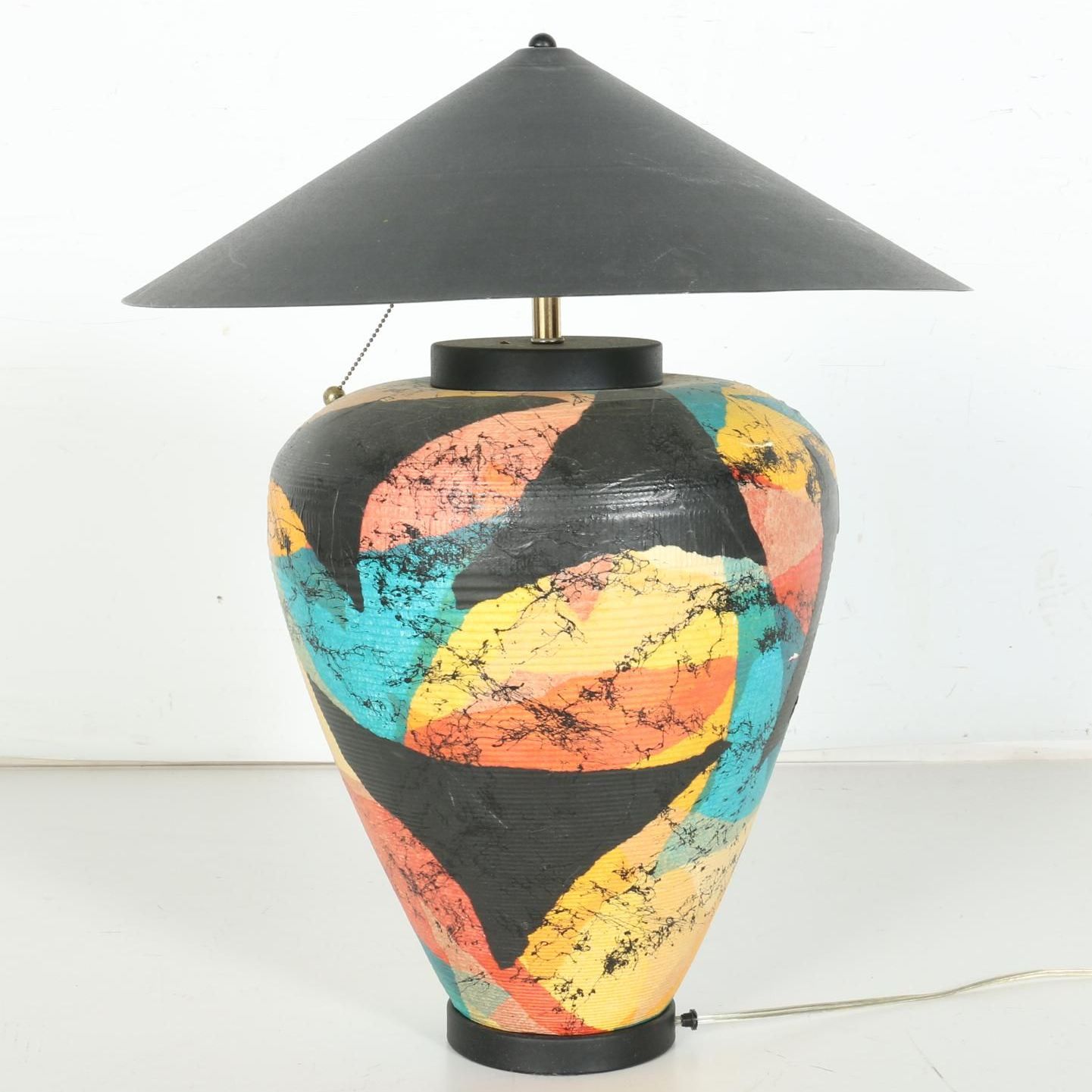 Paper Mache Table Lamp