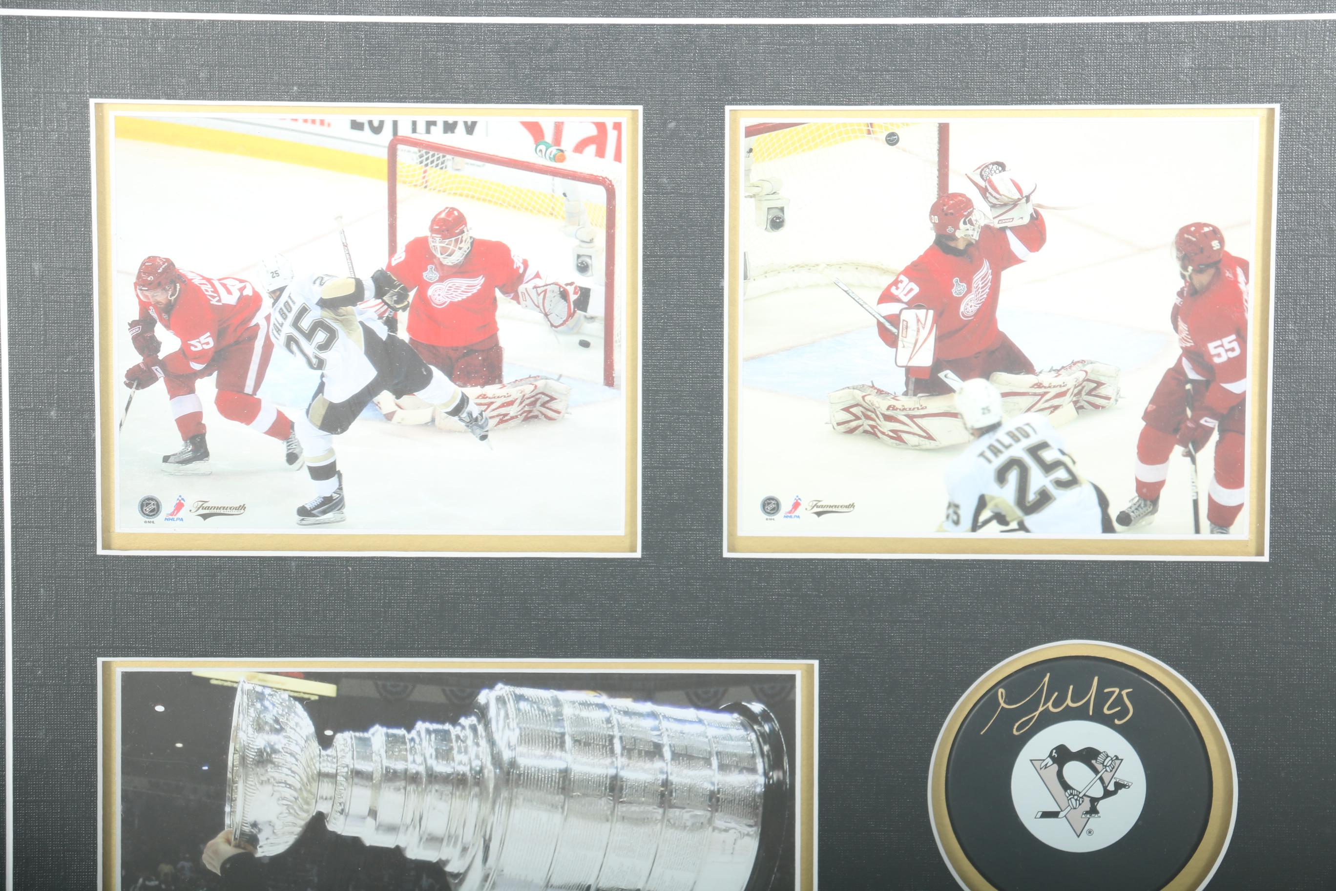 Maxime Talbot Penguins Signed Puck