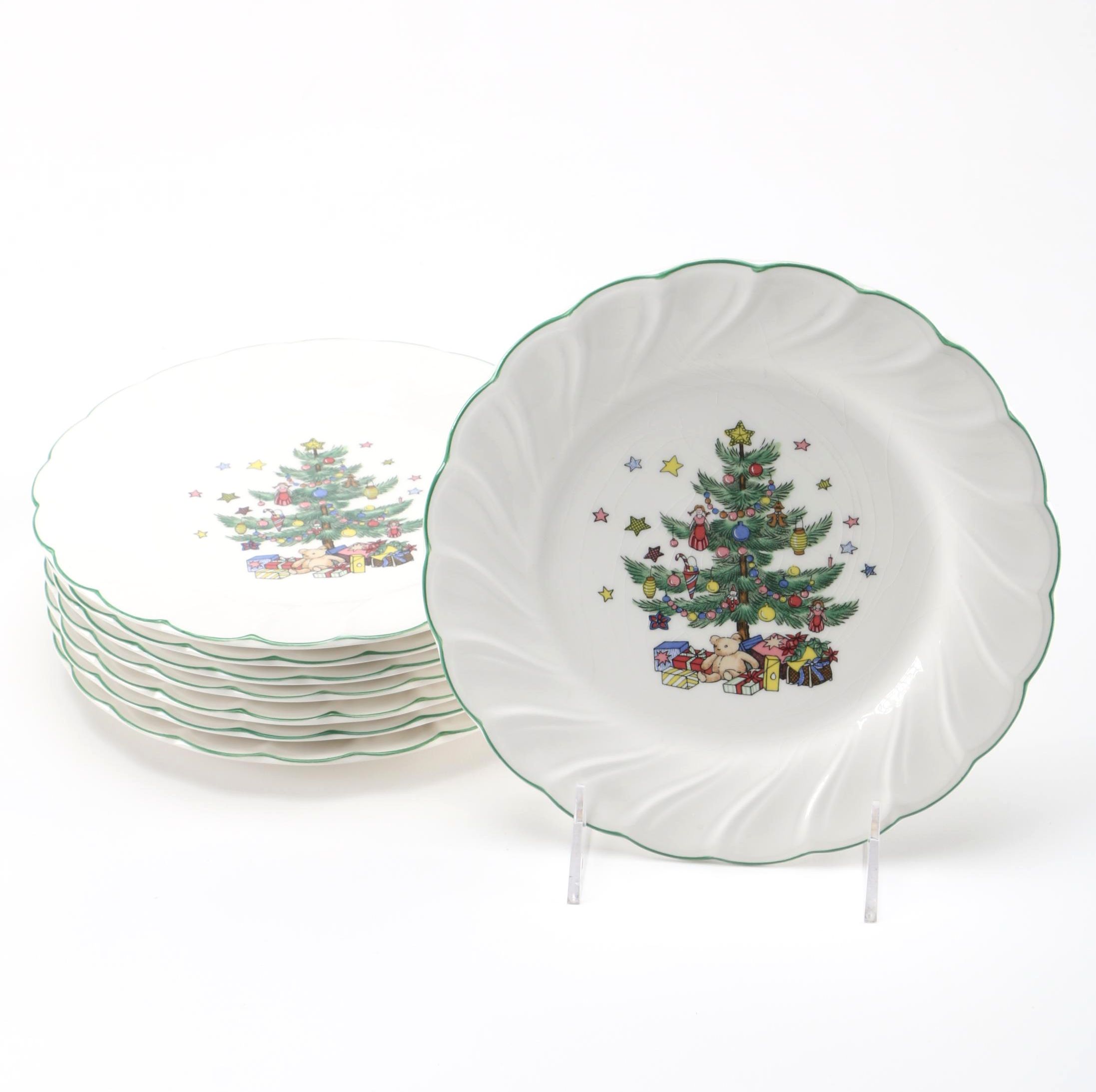 "Happy Holidays" Salad Plates by Nikko