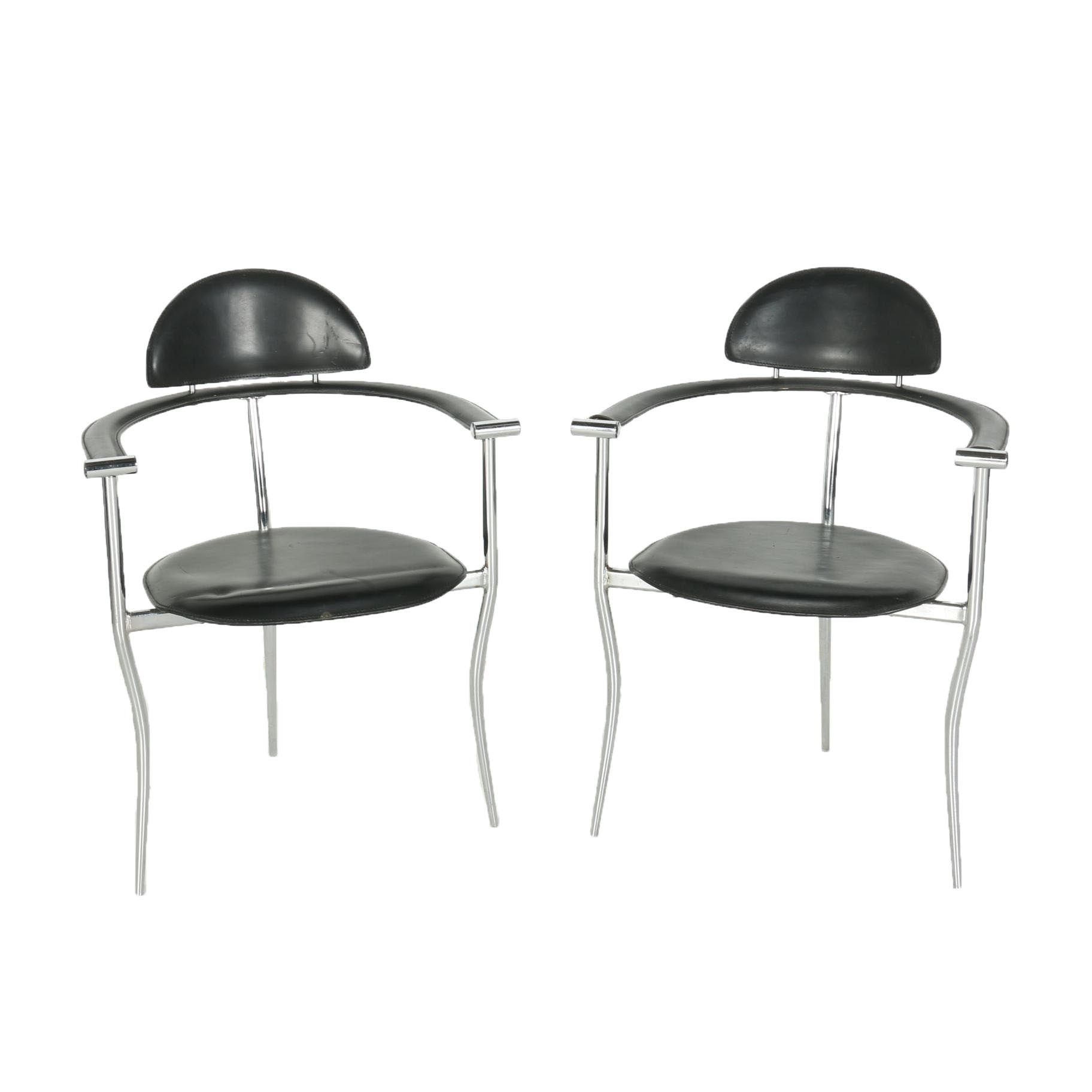 Pair of Arrben Modern Italian Chairs
