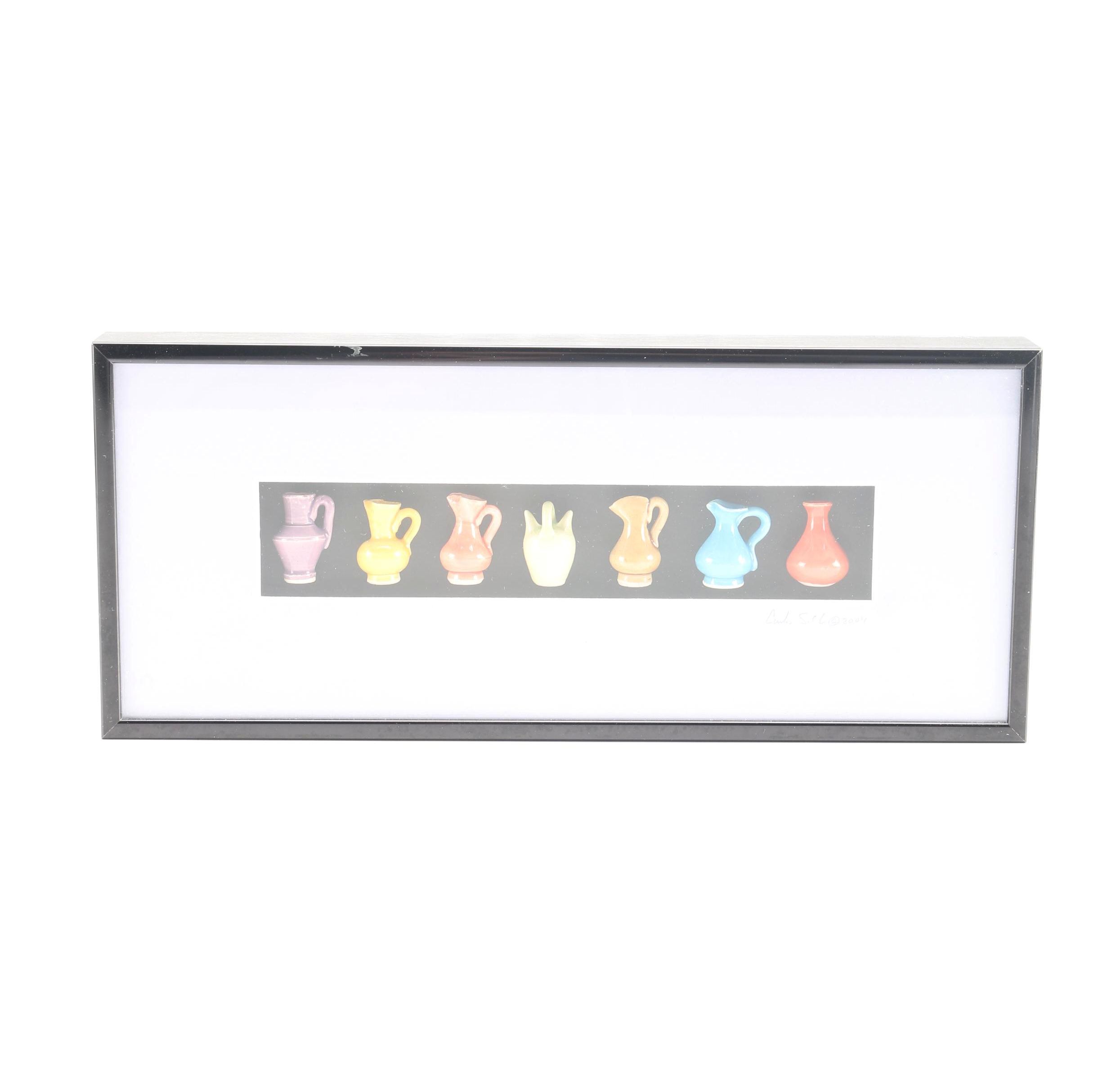 Carlos Silva Framed Miniature Jars