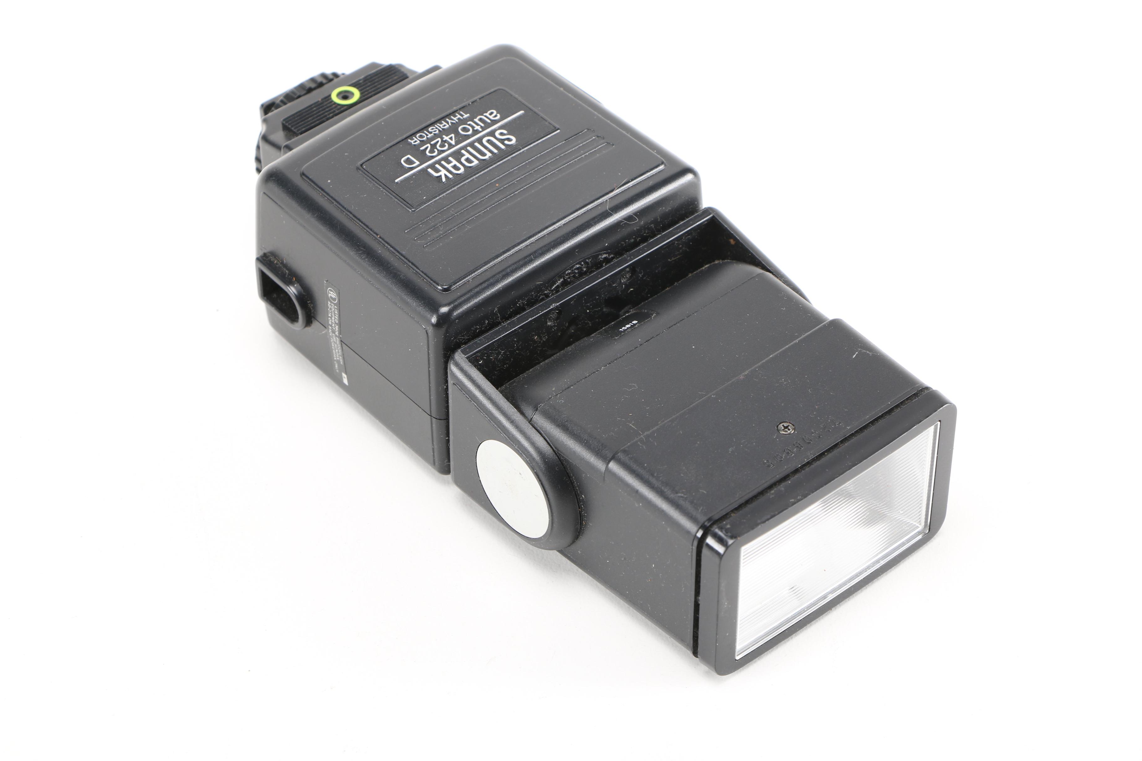 Nikon Motor Drive MD4, Lenses and Sunpak