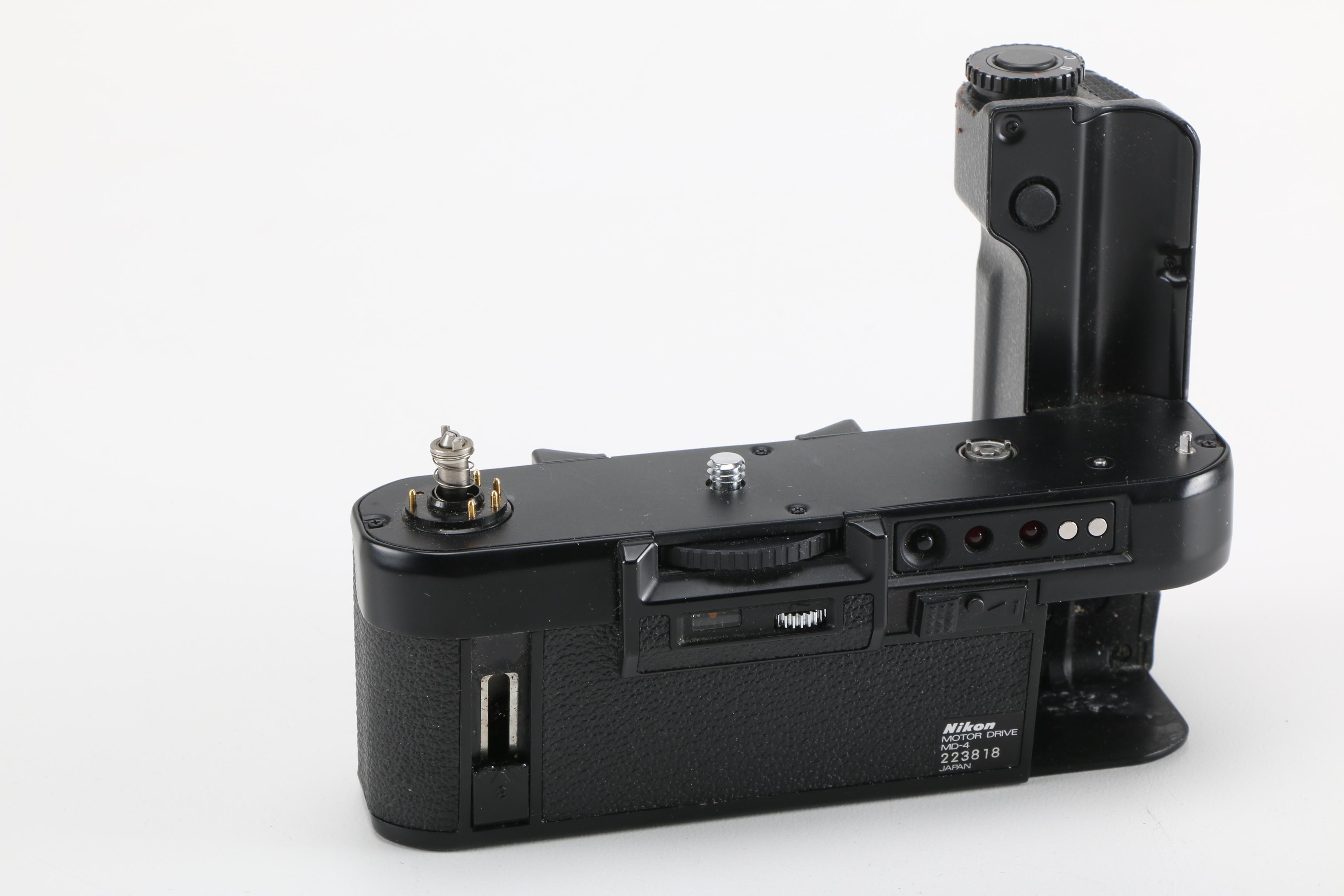 Nikon Motor Drive MD4, Lenses and Sunpak