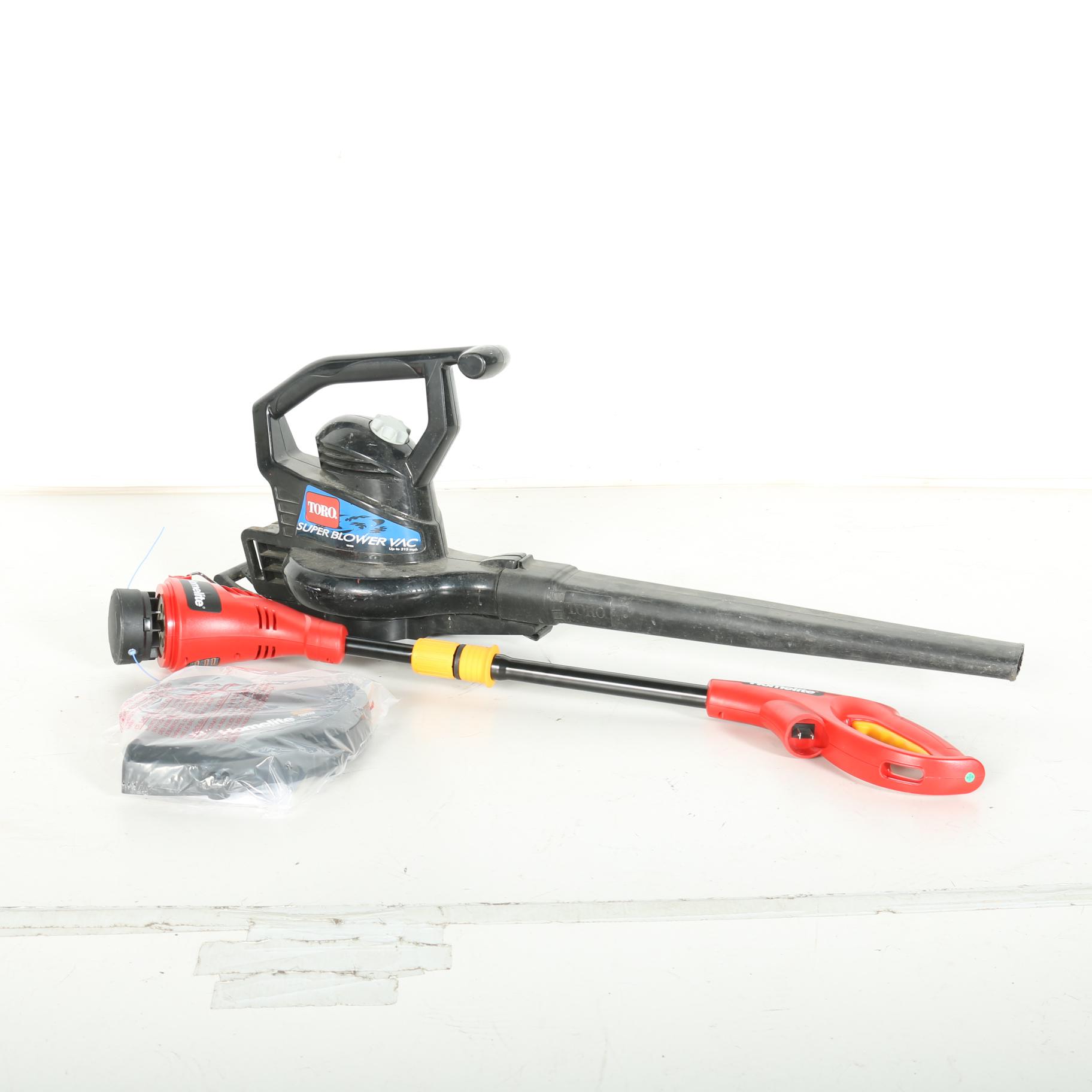 Toro Leaf Blower and Homelite Trimmer/ Edger
