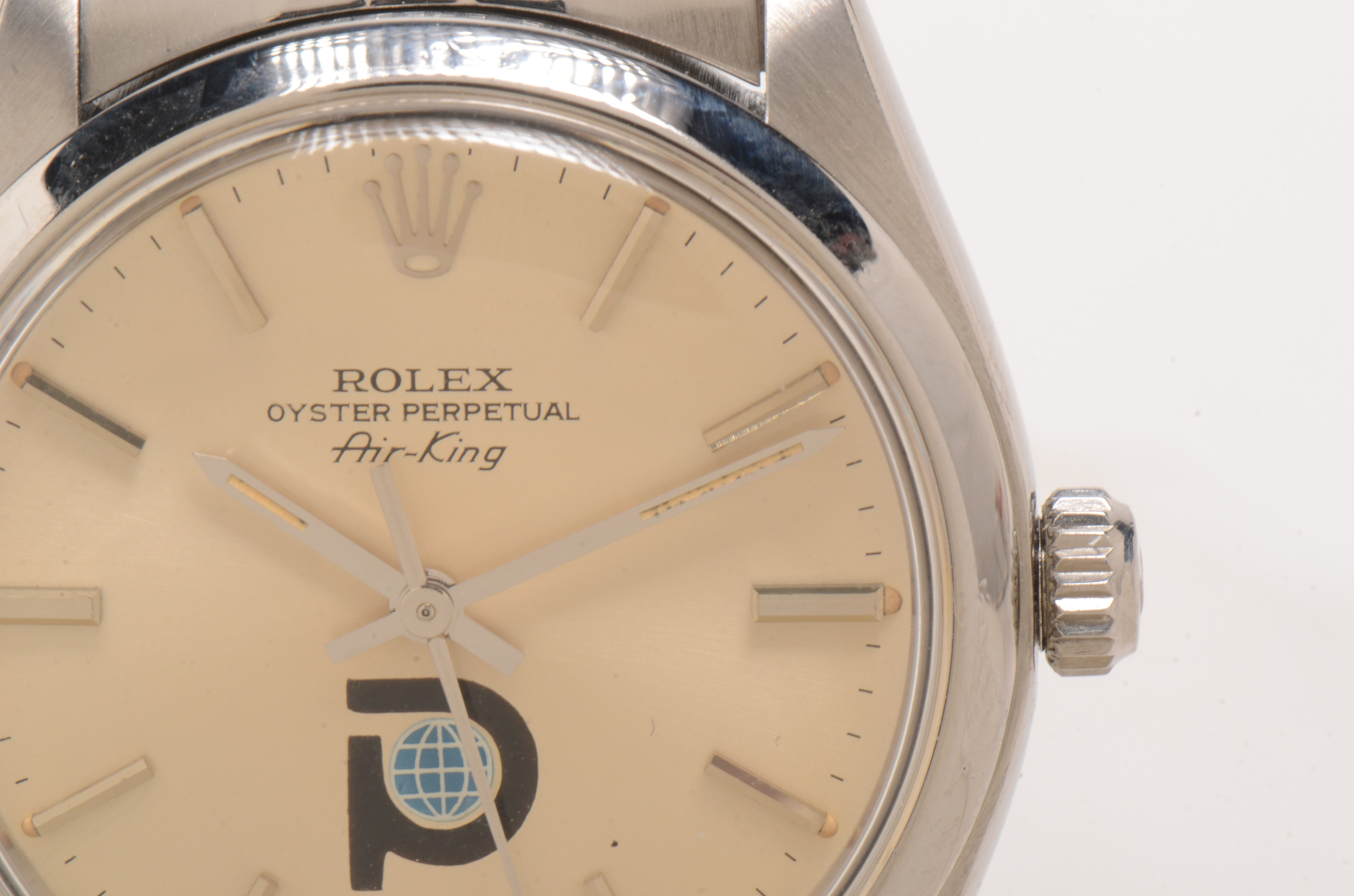 Vintage Rolex Perpetual Air-King Steel Silver Index Automatic