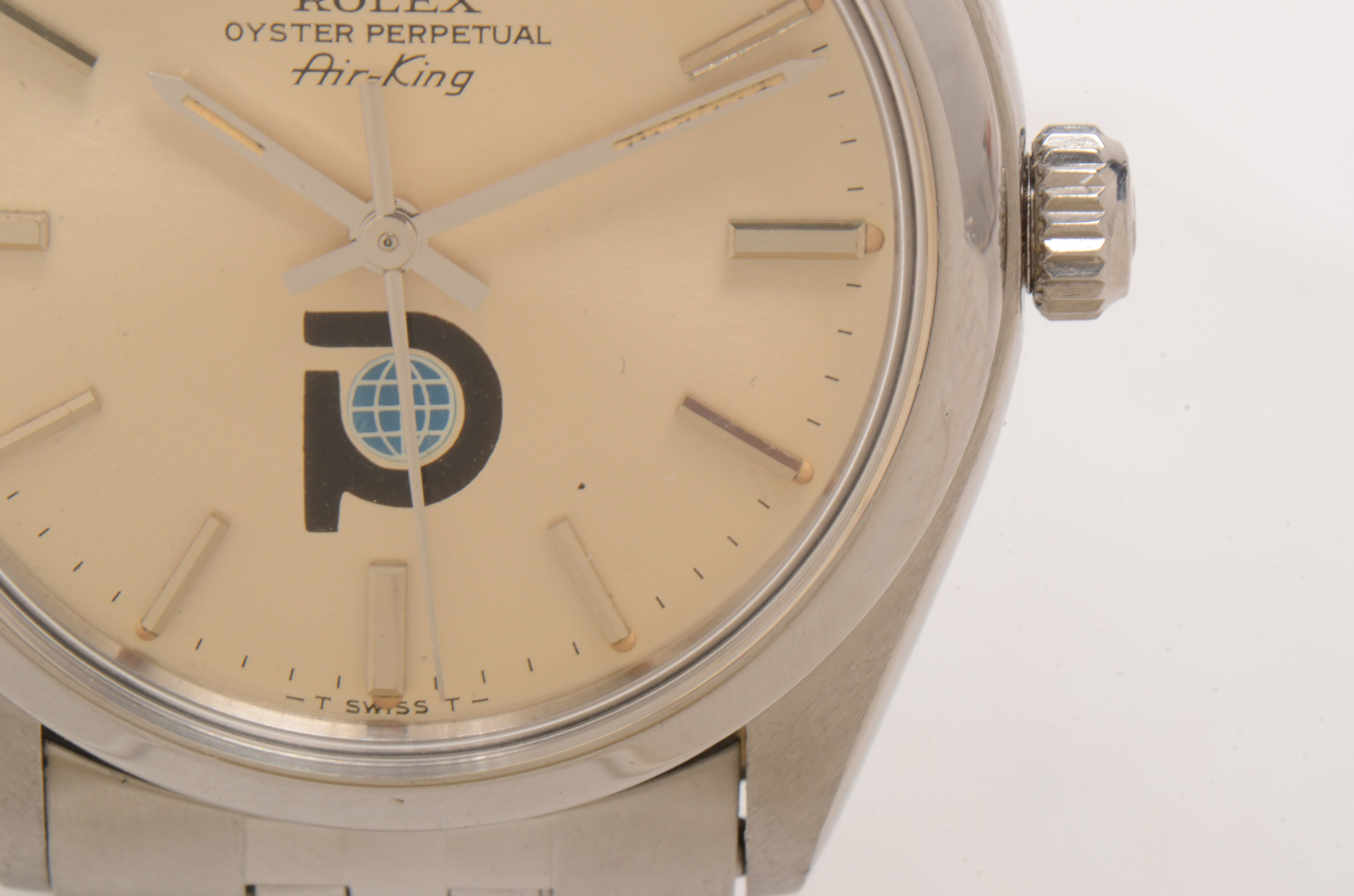 Vintage Rolex Perpetual Air-King Steel Silver Index Automatic