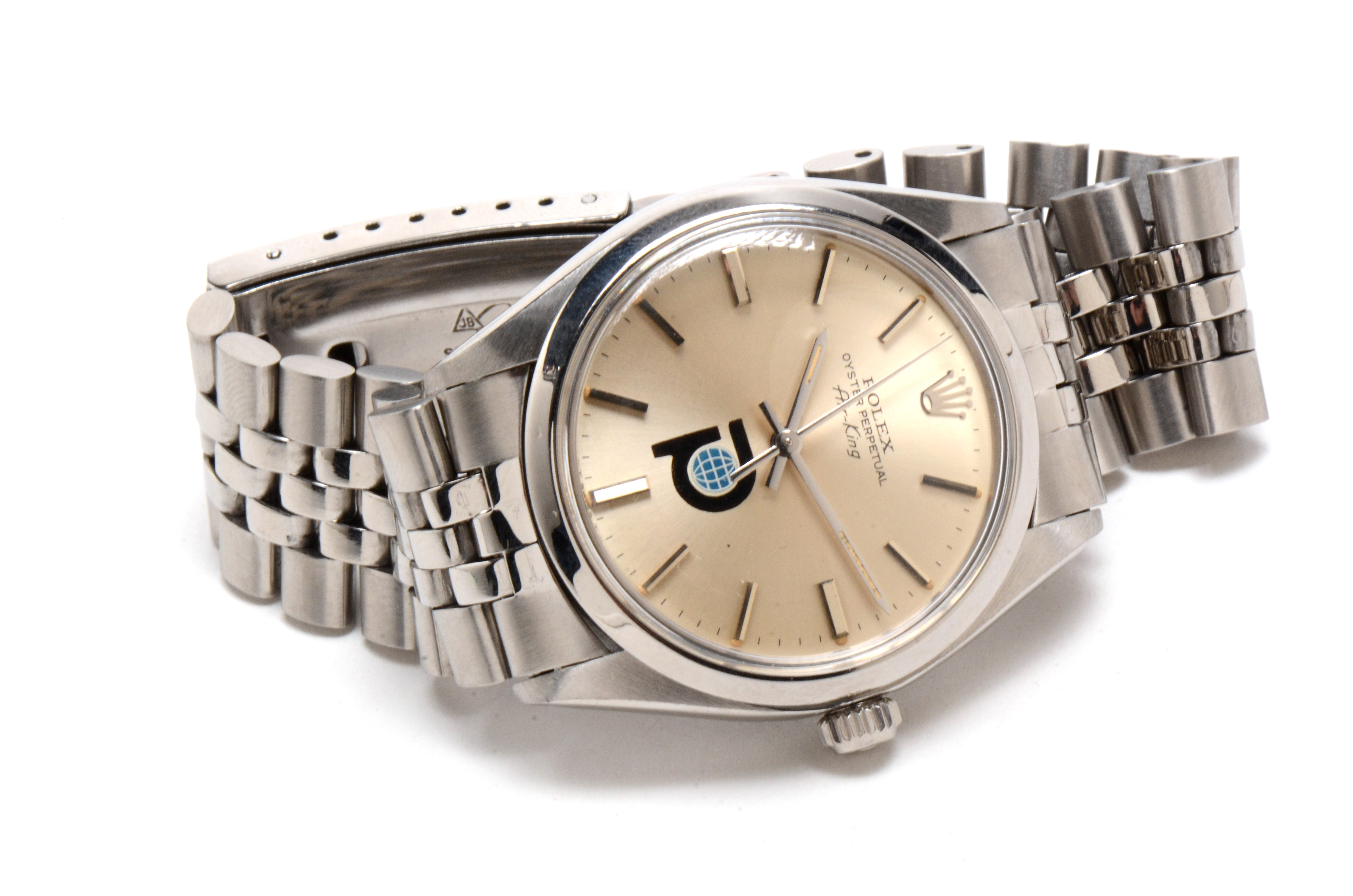 Vintage Rolex Perpetual Air-King Steel Silver Index Automatic