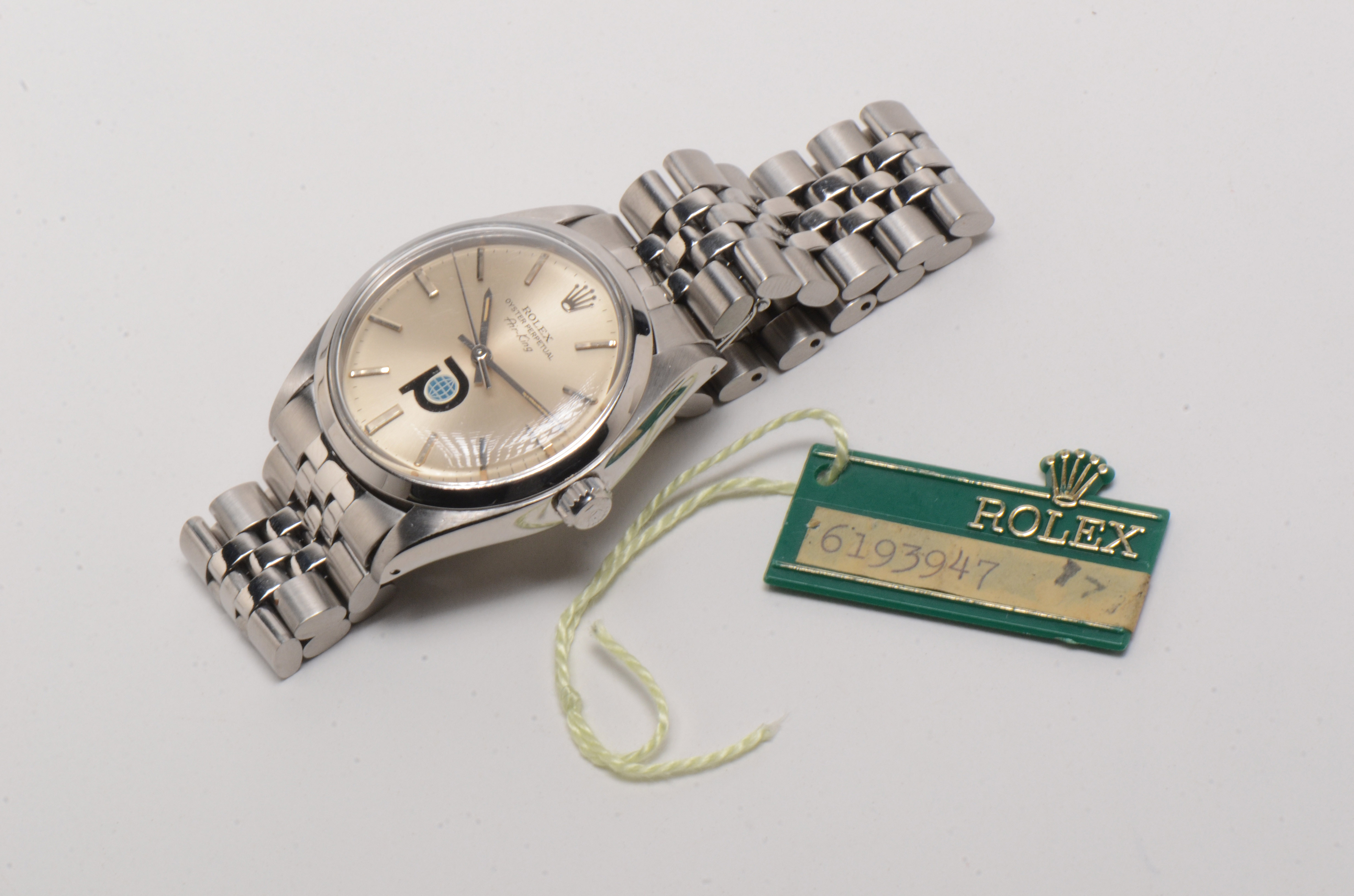 Vintage Rolex Perpetual Air-King Steel Silver Index Automatic