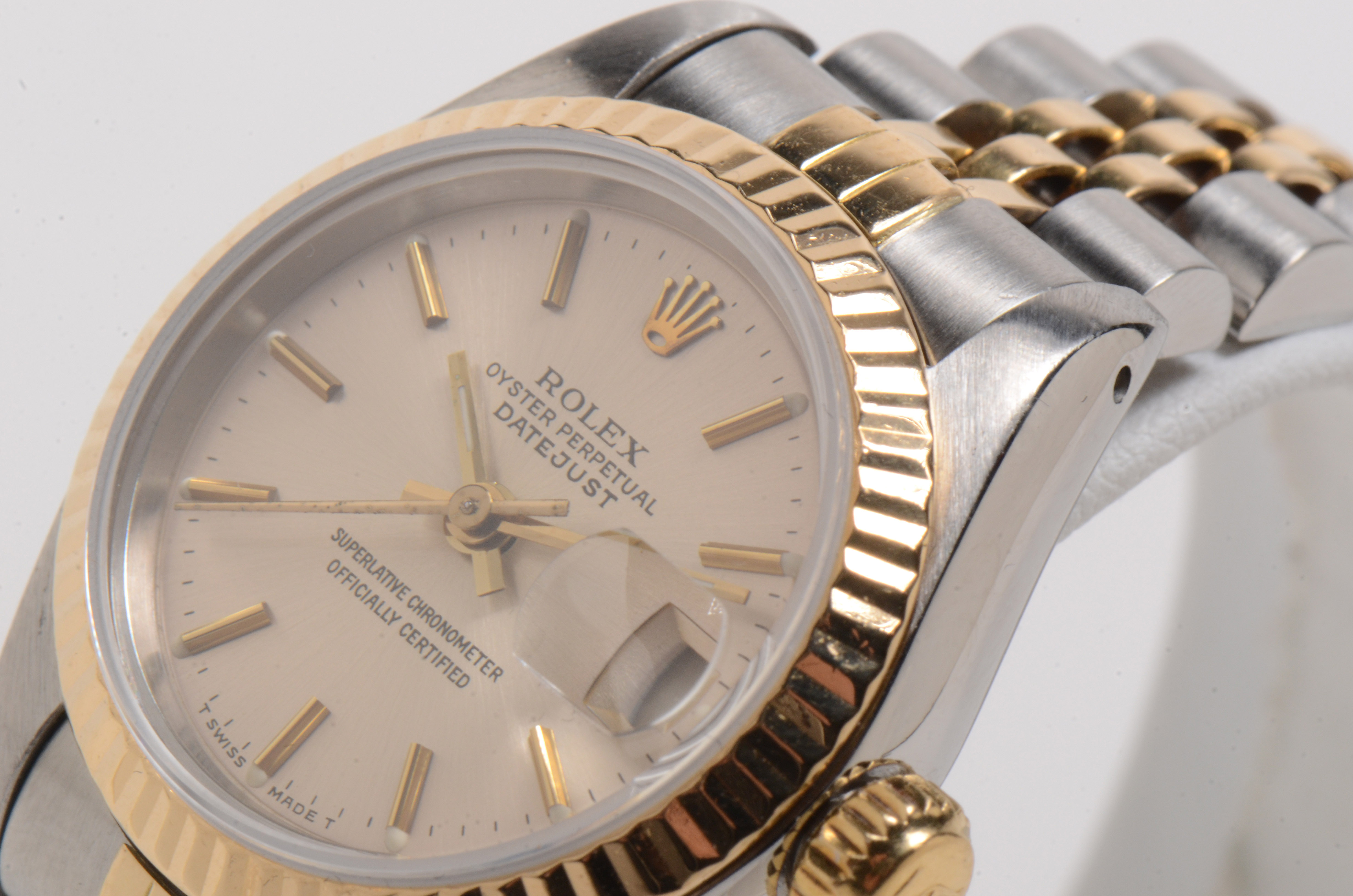 Women's Rolex Datejust 18K Gold and Steel Silver Dial Automatic